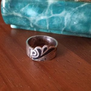 Vintage SS.925 Niello Ring